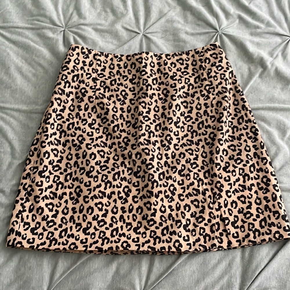 NWT Leopard print mini skirt